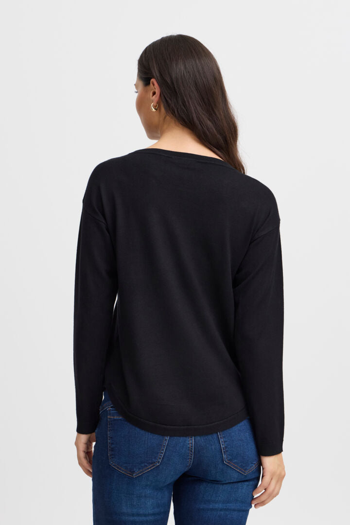 Fransa Zubasic Black Jumper 20614325