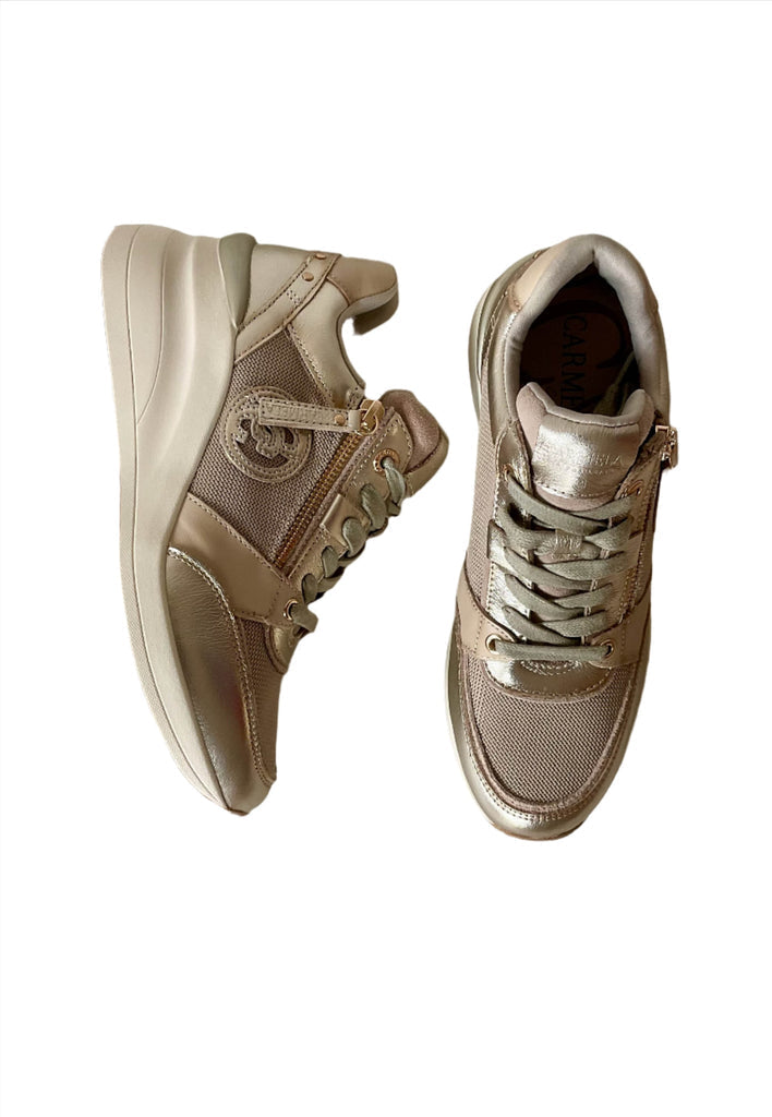CARMELA
Carmela Womens Trainer 161844 Gold Leather