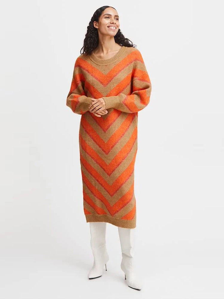 B young Mica stripe jumper dress 20813543