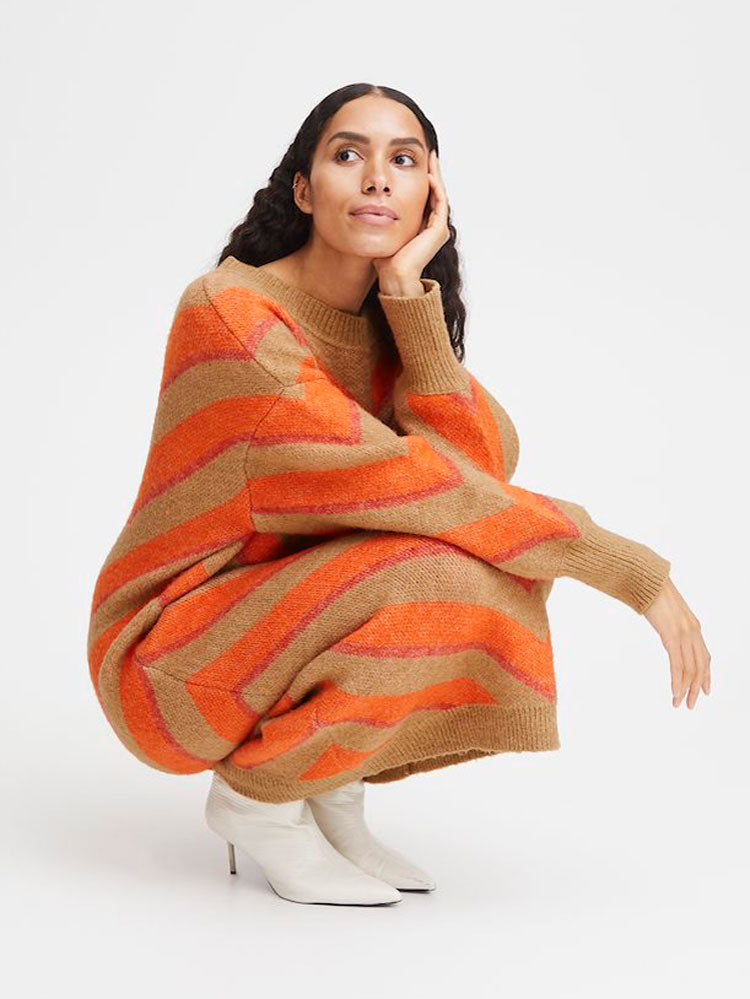 B young Mica stripe jumper dress 20813543