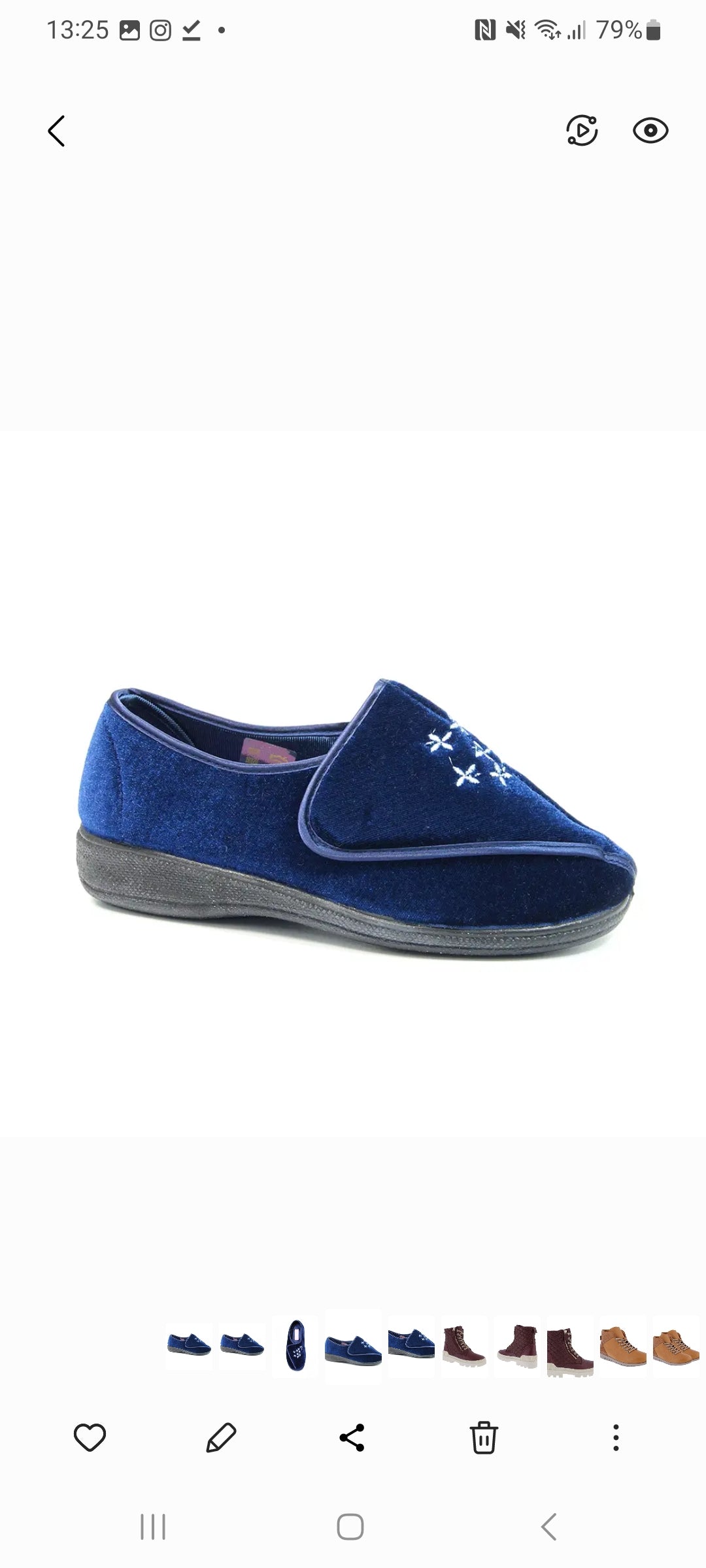 Lunar Juliet blue Slipper KLA073