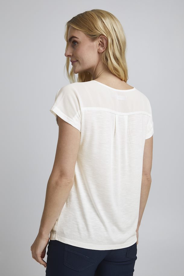Fransa Cream Tee 20613699