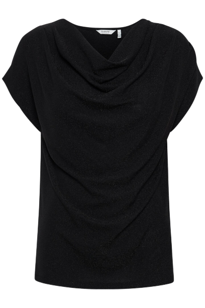 B Young Selina Waterfall Black Tee