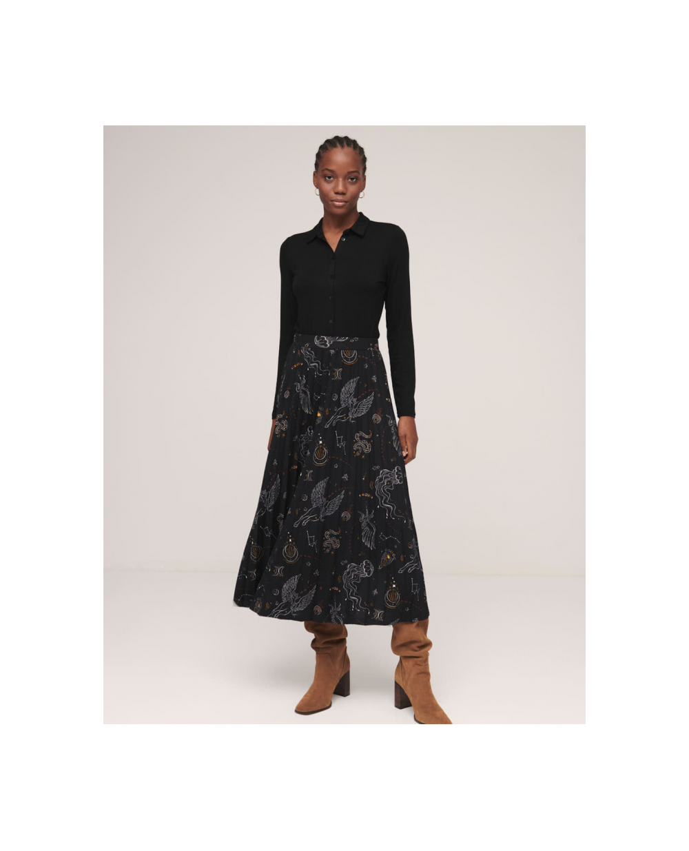Surkana Skirt Black 562BAKO615