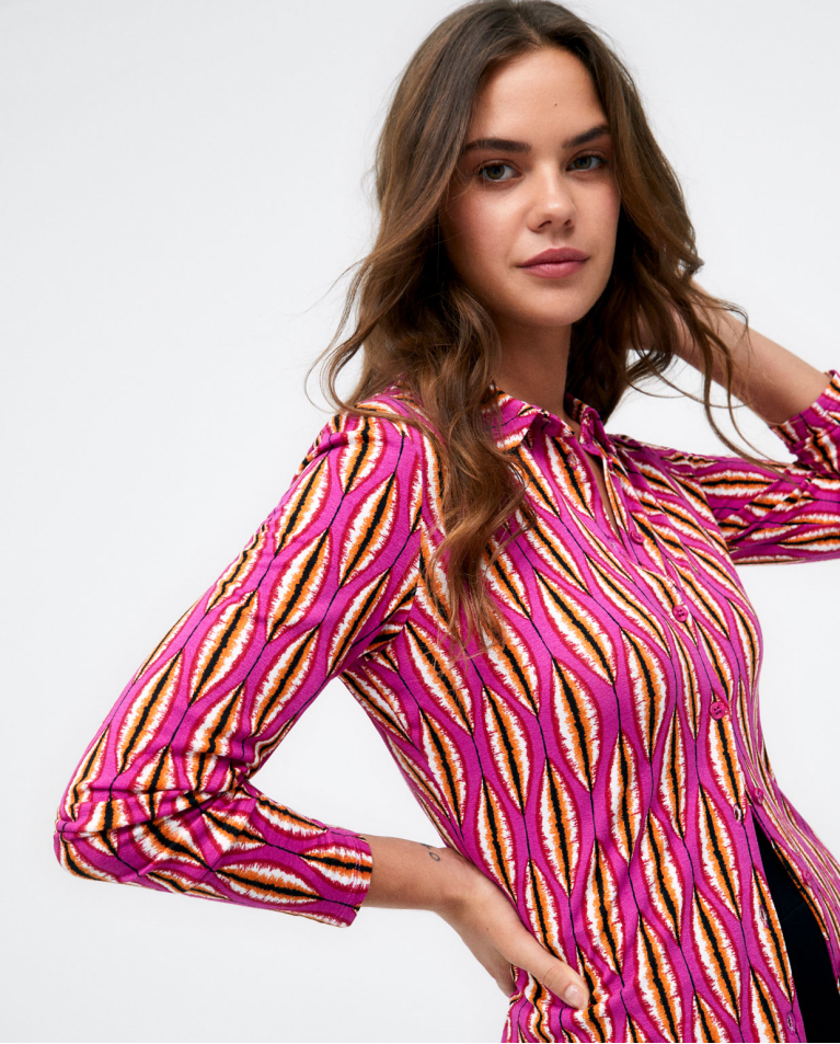 Surkana fuchsia shirt 513BAPO118