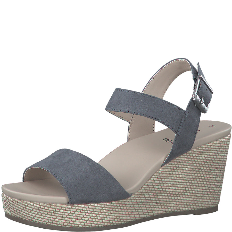 S oliver blue wedge 28316