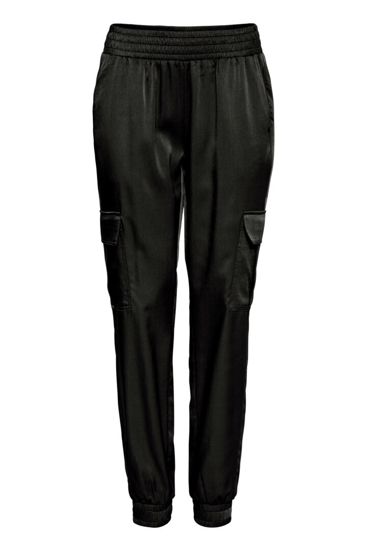 Fransa Shine Cargo pant black 20613010