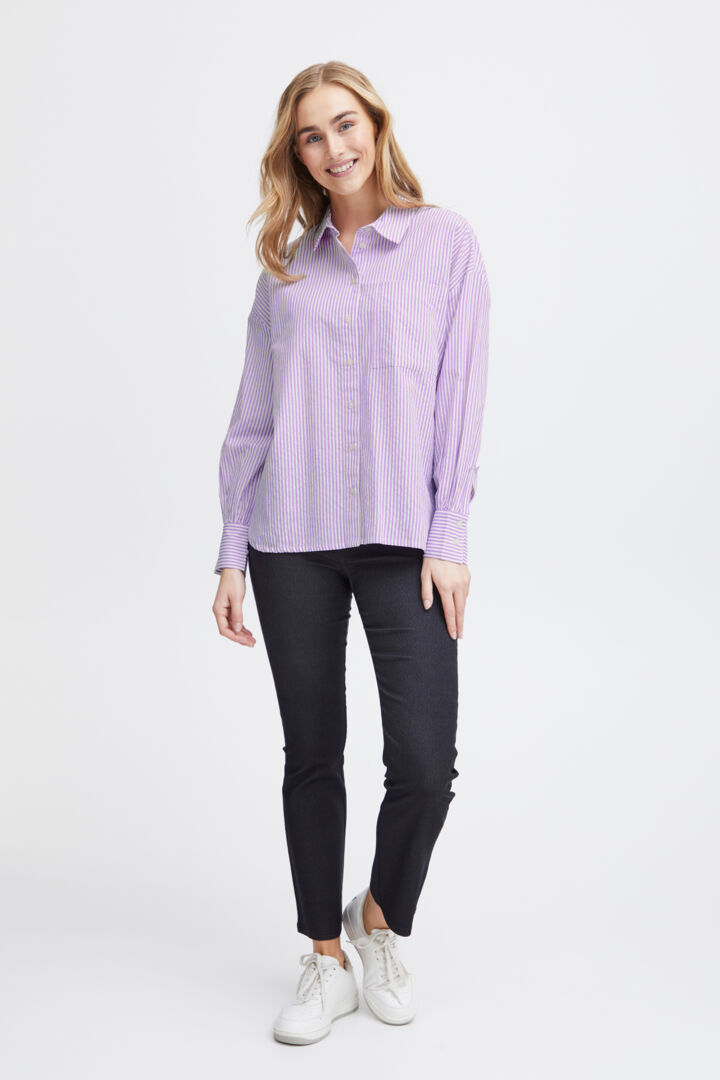 Fransa lilac stripe shirt 20613516