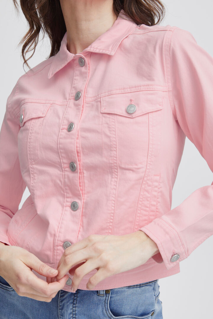 Fransa Twill Pink Jacket