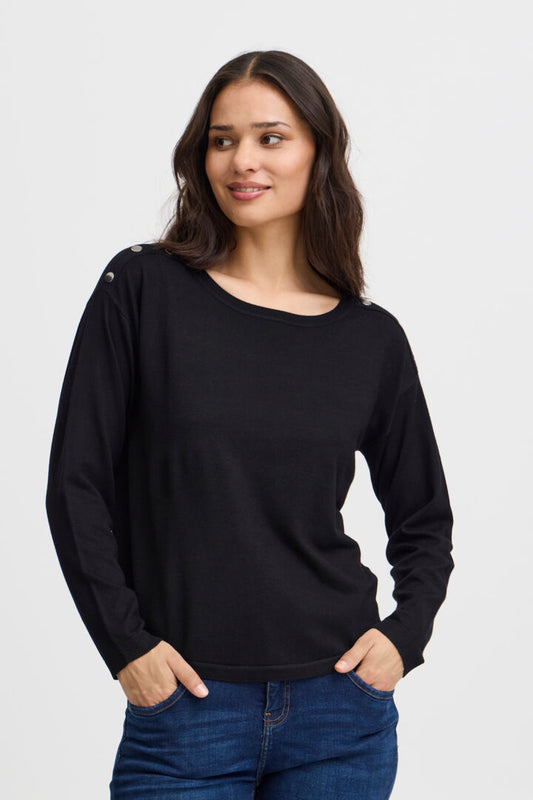 Fransa Zubasic Black Jumper 20614325