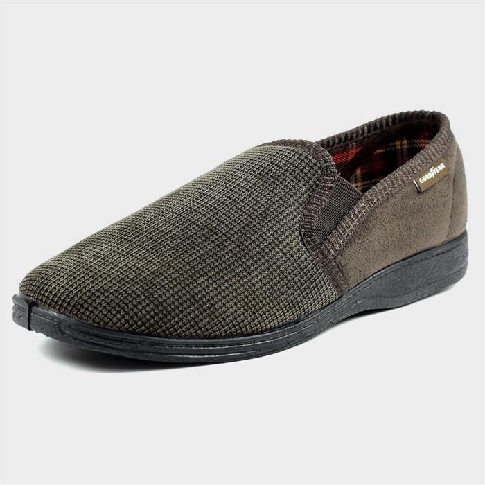 Men's Goodyear  Mallory brown slippers
