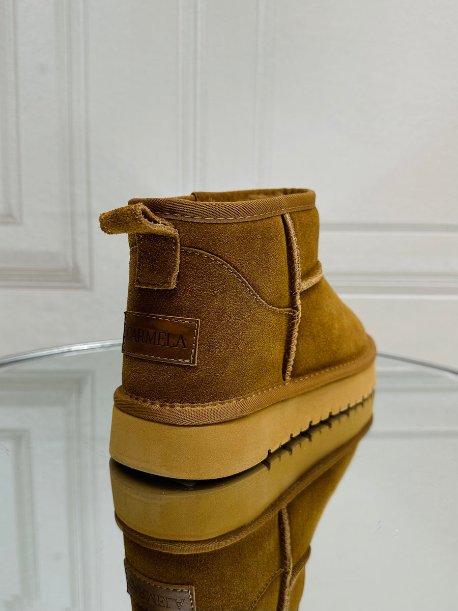 Carmela Camel Suede Ankle boot 162007