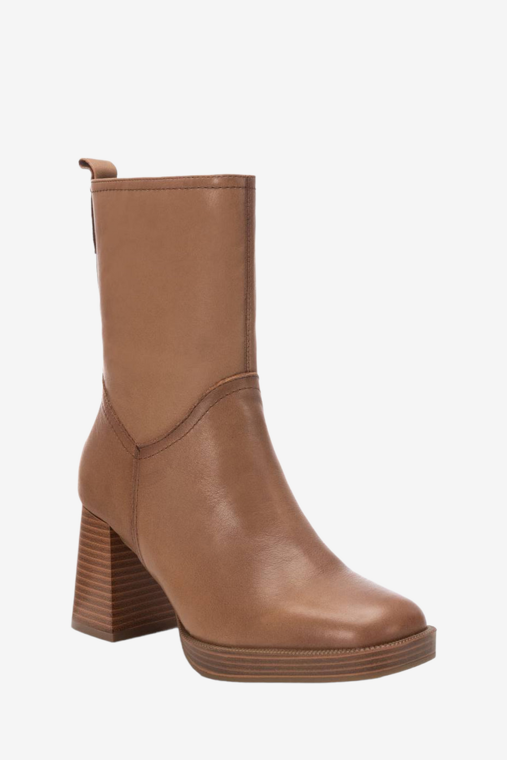 Carmela Taupe Leather Boot 161205
