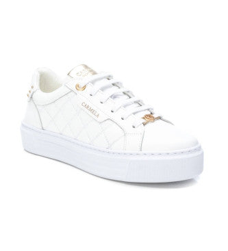 Carmela white Leather Trainer 161934