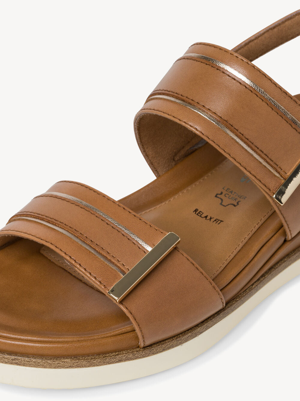 Tamaris Pure Relax tan sandal