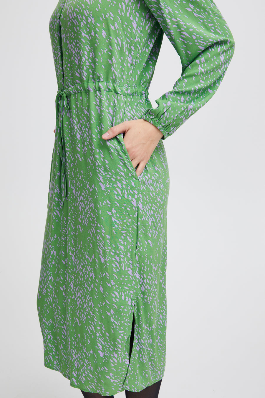 Fransa Green Lilac Dress 20613273