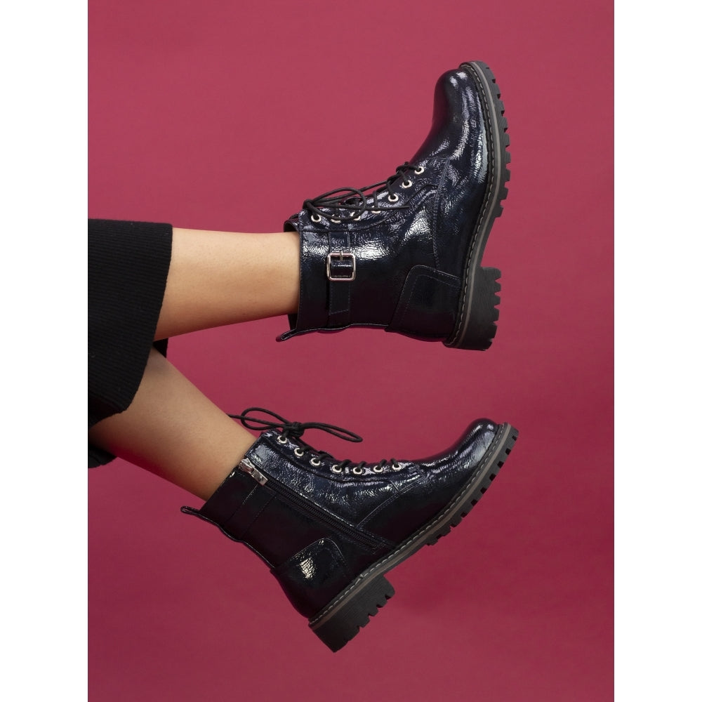 Lunar Parlour Navy Boot GLW030