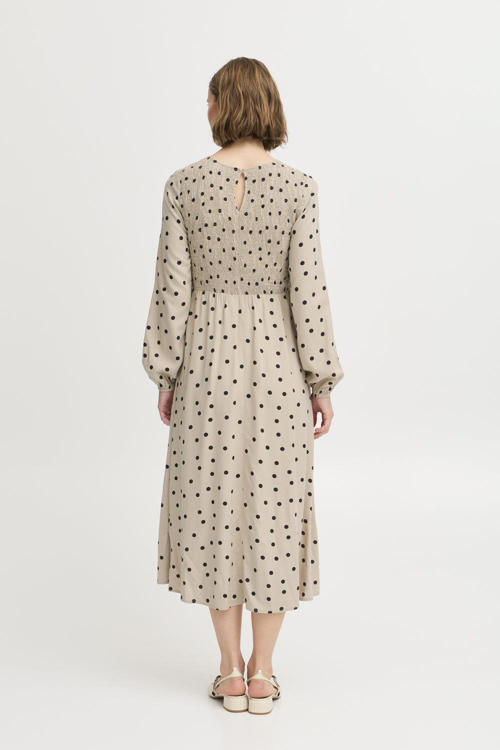 B young Josa Smock Humus Dot Dress 20615242