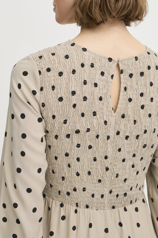 B young Josa Smock Humus Dot Dress 20615242