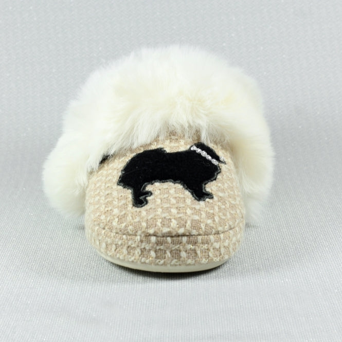 Lazy Dogz Cookie Slippers KLD433 Beige