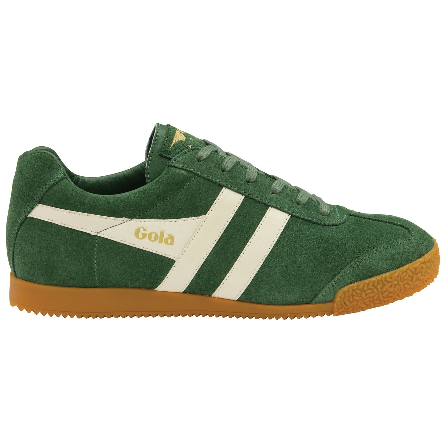 Gola Harrier Suede Mens Evergreen/Off White