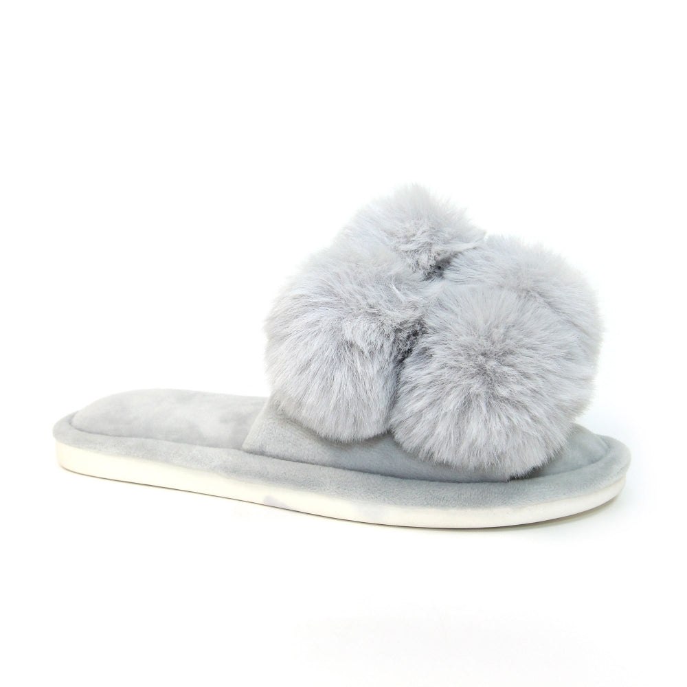 Lunar Memory Foam Slippers KLB003GRM Grey