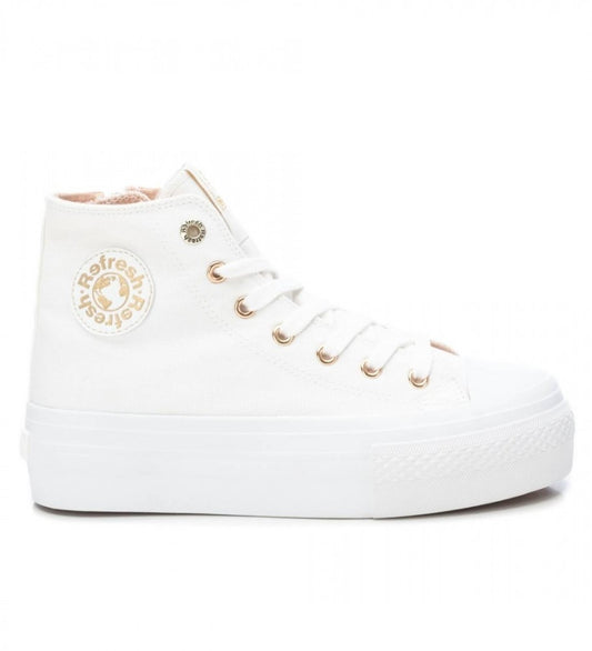 Refresh gold white high top  170836