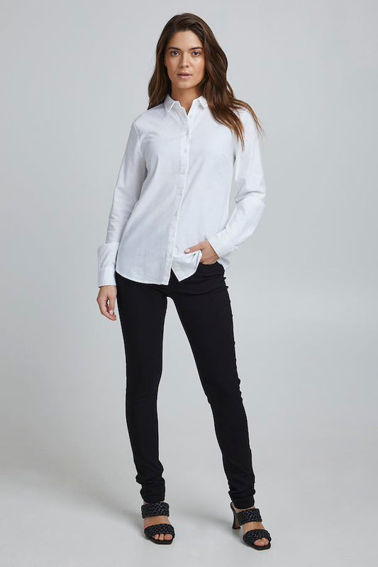 Fransa white blouse 20611864