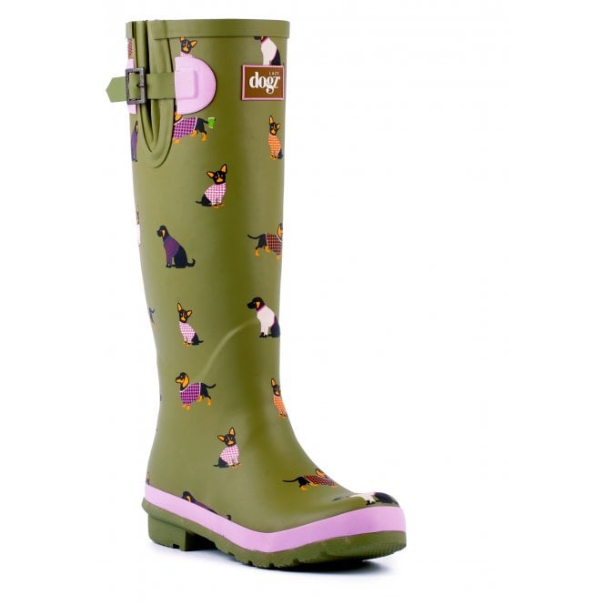 Lazy Dog Wellies Harper Wellies Green ELD002